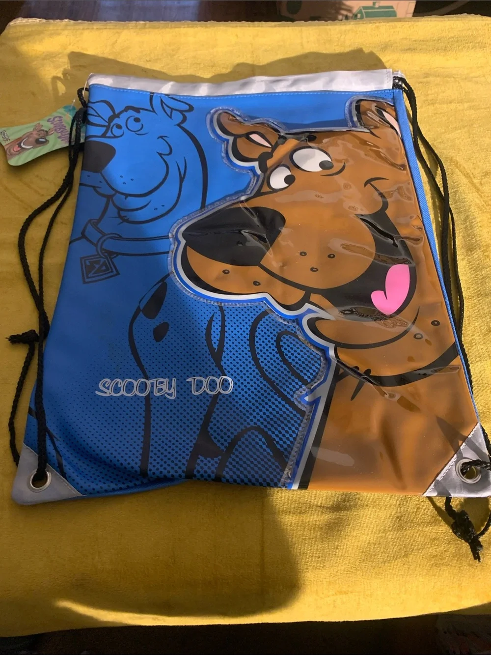 Scooby-Doo Kids Blue Drawstring Bag
